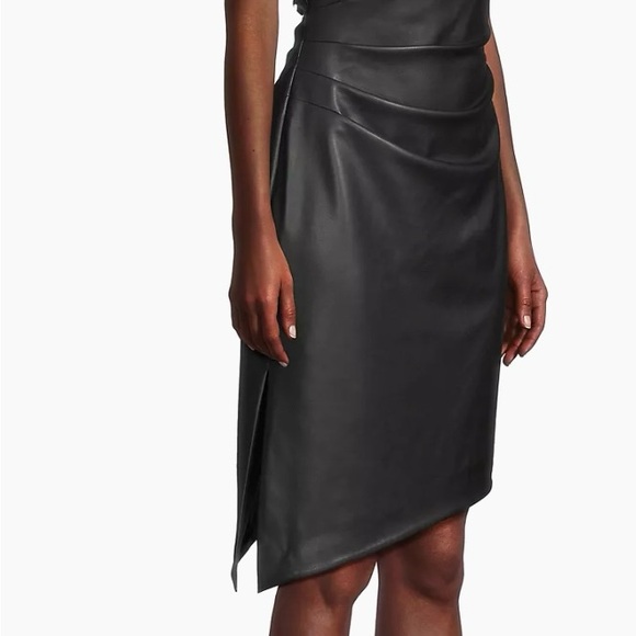 Milly Ally Vegan Leather Dress NWT size 2 - Picture 6 of 9